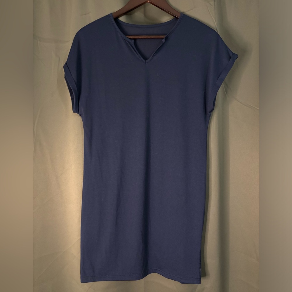 Shein Women’s T-Shirt Dress, Dark Blue, Size Small